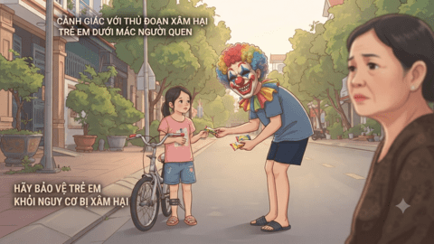 Cảnh giác với thủ đoạn xâm hại trẻ em dưới mác “người quen”