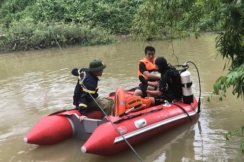 Đã tìm thấy thi thể nạn nhân đuối nước trên sông Hoàng Giang