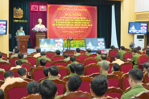 Đảng uỷ Công an Thanh Hóa: Tổ chức Hội nghị học tập, quán triệt, triển khai thực hiện Nghị quyết số 12-NQ/TW của Bộ Chính trị