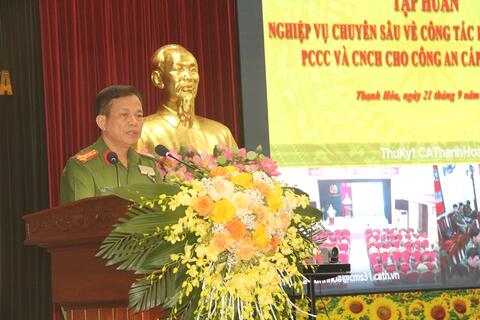 Tập huấn nghiệp vụ chuyên sâu về công tác PCCC và CNCH cho lực lượng Công an cấp xã