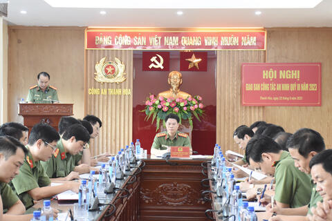 Giao ban công tác an ninh quý III/2023