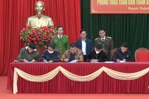 Huyện Thạch Thành tổng kết công tác xây dựng phong trào toàn dân bảo vệ ANTQ và tuyên truyền, cảm hóa, giáo dục phòng ngừa tội phạm, vi phạm pháp luật