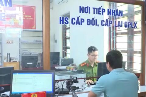 Thanh Hoá: Tiếp nhận cấp đổi, cấp lại Giấy phép lái xe tại 09 điểm Công an các phường, thị trấn