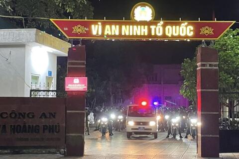 Công an xã Hoằng Phú tăng cường tuần tra đêm giữ vững an ninh, trật tự trên địa bàn