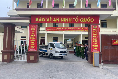 Công an xã Thiệu Hóa ra quân tấn công, trấn áp tội phạm, bảo đảm an ninh, trật tự