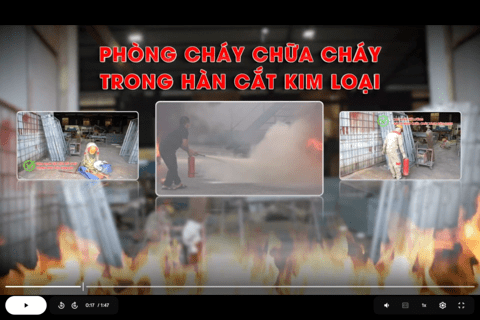 Hướng dẫn an toàn về PCCC khi hàn cắt kim loại