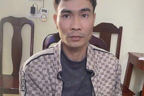 Công an xã Hợp Tiến bắt giữ đối tượng truy nã