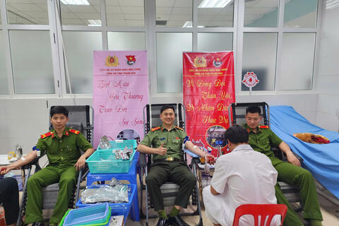 Câu lạc bộ Ngân hàng máu sống Công an Thanh Hóa - Điểm tựa của sự sống trong những thời khắc nguy cấp