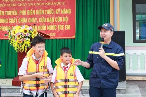 Thiệu Hóa tăng cường tuyên truyền phòng, chống đuối nước và kỹ năng an toàn cho học sinh