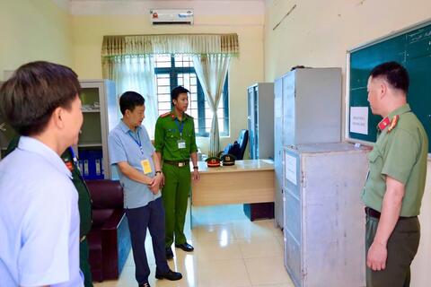 Công an xã Bá Thước tăng cường bảo đảm an ninh trật tự các kỳ thi năm 2026