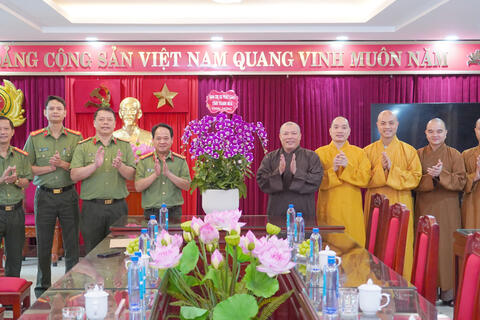 Các tổ chức tôn giáo tỉnh Thanh Hóa chúc mừng Công an tỉnh nhân kỷ niệm 80 năm Ngày truyền thống lực lượng An ninh nhân dân