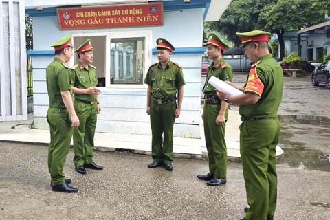 Phòng Cảnh sát cơ động tăng cường chấn chỉnh kỷ luật, kỷ cương và điều lệnh Công an nhân dân