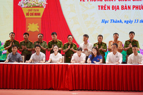 Thanh Hóa: Đồng loạt ra mắt mô hình “Màn hình số - Tuyên truyền, cảnh báo về phòng cháy, chữa cháy và cứu nạn, cứu hộ”