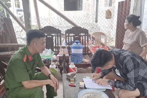 Công an xã Thiệu Hóa tăng cường rà soát, quản lý chặt chẽ thanh thiếu niên hư trên địa bàn