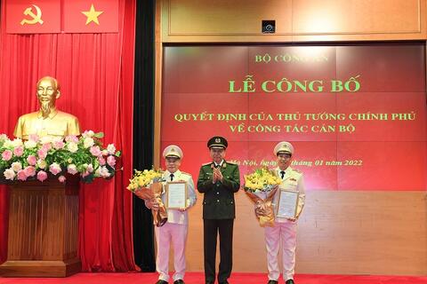 Thủ tướng Chính phủ quyết định bổ nhiệm Thứ trưởng Bộ Công an đối với Thiếu tướng Lê Văn Tuyến và Thiếu tướng Nguyễn Văn Long