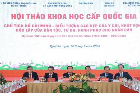 Chủ tịch Hồ Chí Minh - Biểu tượng cao đẹp của ý chí, khát vọng độc lập của dân tộc, tự do, hạnh phúc cho nhân dân