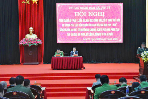 Xã Lưu Vệ: Triển khai Đề án quản lý thanh thiếu niên hư và bảo đảm an ninh, trật tự Tết Nguyên đán Bính Ngọ 2026