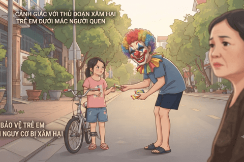 Cảnh giác với thủ đoạn xâm hại trẻ em dưới mác “người quen”