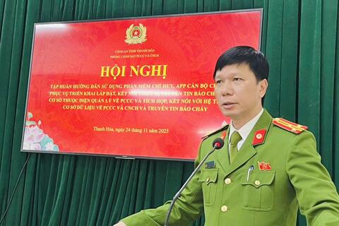 Tập huấn phần mềm nghiệp vụ trang bị theo Đề án “Xây dựng hệ thống truyền tin, báo sự cố PCCC”