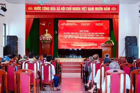 Hoằng Giang tổ chức Hội nghị tuyên truyền công tác phòng cháy, chữa cháy rừng
