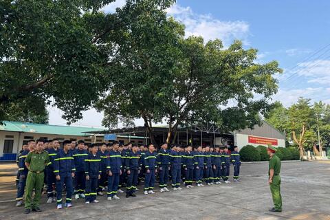 Kiểm tra huấn luyện nghiệp vụ chữa cháy và cứu nạn, cứu hộ 6 tháng cuối năm 2026