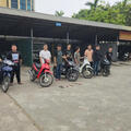 Phòng Cảnh sát cơ động phối hợp với Phòng Cảnh sát giao thông phát hiện, ngăn chặn, xử lý 10 thanh, thiếu niên mang hung khí, điều khiển xe mô tô gây mất an ninh, trật tự