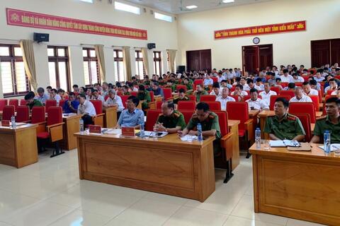 Huyện Nông Cống tổ chức Hội nghị triển khai công tác chuyển hoá địa bàn trọng điểm phức tạp về trật tự, an toàn xã hội