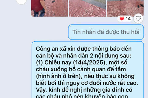 Hiệu quả nhóm Zalo của lực lượng Công an xã