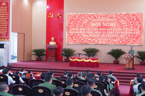 Thống nhất cơ chế phối hợp trong công tác bảo đảm an ninh, trật tự trên tuyến biên giới Thanh Hoá - Hủa Phăn