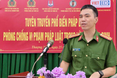 Tuyên truyền, phổ biến pháp luật cho học sinh tại xã Thượng Ninh