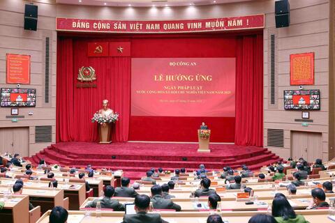Bộ Công an tổ chức Lễ hưởng ứng Ngày Pháp luật nước Cộng hòa xã hội chủ nghĩa Việt Nam năm 2025