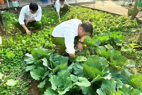 Chi đoàn Công an xã Thượng Ninh xây dựng mô hình “Vườn rau thanh niên”