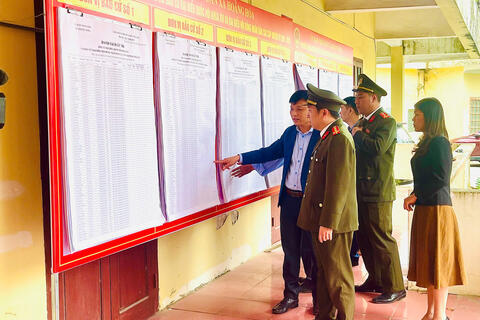 Công an xã Hoằng Hóa chủ động triển khai nhiệm vụ kép, giữ vững an ninh, trật tự Tết Nguyên đán và Ngày bầu cử