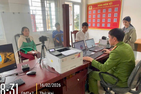 Gần 7 nghìn công dân hoàn thành thủ tục cấp căn cước và tài khoản định danh điện tử trong những ngày đầu nghỉ Tết Nguyên đán Bính Ngọ 2026