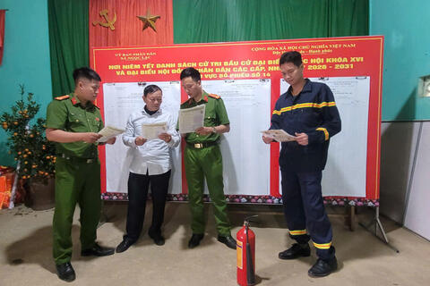 Đảm bảo an toàn cháy nổ tại các điểm bỏ phiếu