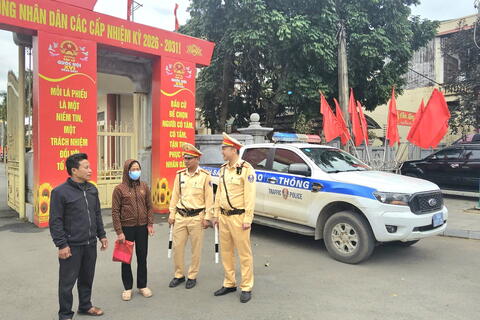 Thanh Hoá: Tăng cường công tác bảo đảm trật tự, an toàn giao thông phục vụ bầu cử