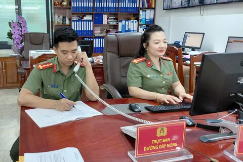 Đường dây nóng Công an tỉnh Thanh Hóa luôn sẵn sàng phục vụ Nhân dân 24/24 giờ