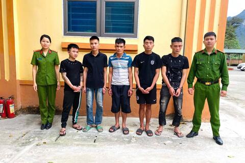 Công an xã Trung Chính bắt giữ nhóm đối tượng tổ chức sử dụng trái phép chất ma túy