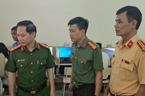 Thanh Hoá: Công an tỉnh tăng cường kiểm tra công tác sát hạch, cấp giấy phép lái xe