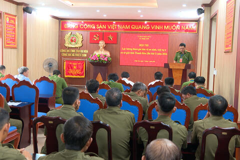 Xã Triệu Sơn tổ chức Hội thi lực lượng tham gia bảo vệ an ninh, trật tự cơ sở giỏi lần thứ I năm 2026