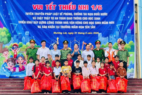 Tuổi trẻ Công an Thanh Hoá lan toả yêu thương, chăm lo cho các em thiếu nhi nhân ngày 1/6