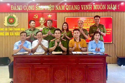 Công an xã Hậu Lộc chủ động phòng ngừa tội phạm tại cơ sở kinh doanh