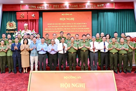 Bộ Công an: Sơ kết 5 năm thực hiện Thông tư số 124 quy định về khu dân cư, xã, phường, thị trấn, cơ quan, doanh nghiệp, cơ sở giáo dục đạt tiêu chuẩn “an toàn về ANTT”, giai đoạn 2021-2026