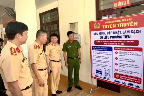 Thanh Hoá: Nâng hiệu quả quản lý phương tiện từ làm sạch dữ liệu đăng ký xe