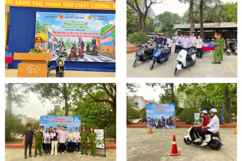 Công an phường Bỉm Sơn tăng cường tuyên truyền pháp luật và hướng dẫn kỹ năng lái xe an toàn cho học sinh