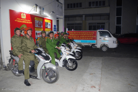Công an xã Nông Cống tăng cường tuần tra vũ trang, giữ vững an ninh trật tự địa bàn
