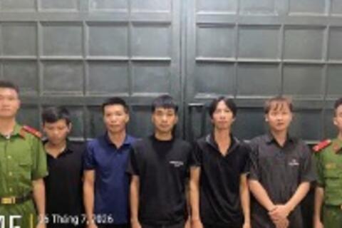 TRIỆT PHÁ NHÓM ĐÁNH BẠC QUA MẠNG TẠI XÃ THẠCH BÌNH