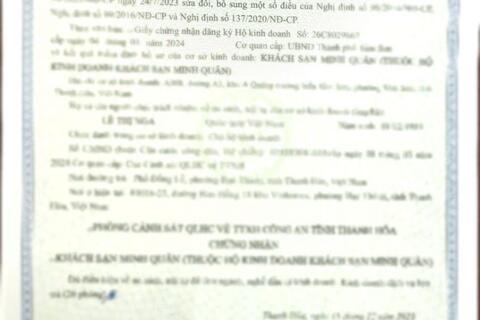 RÚT NGẮN THỜI GIAN CẤP GIẤY CHỨNG NHẬN ĐỦ ĐIỀU KIỆN VỀ AN NINH, TRẬT TỰ TỪ NGÀY 15/3