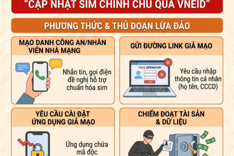 Cảnh Giác Thủ Đoạn Giả Mạo "Cập Nhật Sim Chính Chủ Qua VNEID"