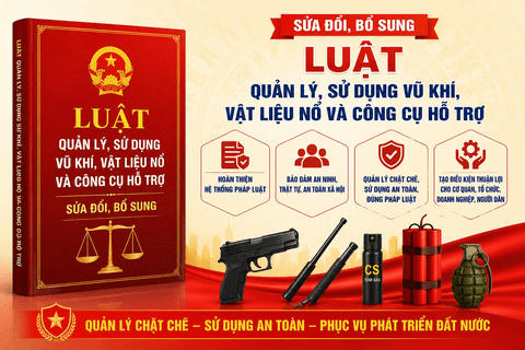 Đề xuất mới của Bộ Công an về thẩm quyền thu hồi vũ khí, vật liệu nổ